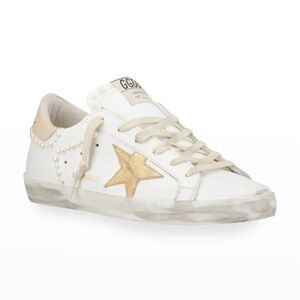 Golden Goose Superstar Pearly Low-Top Sneakers, Size 38